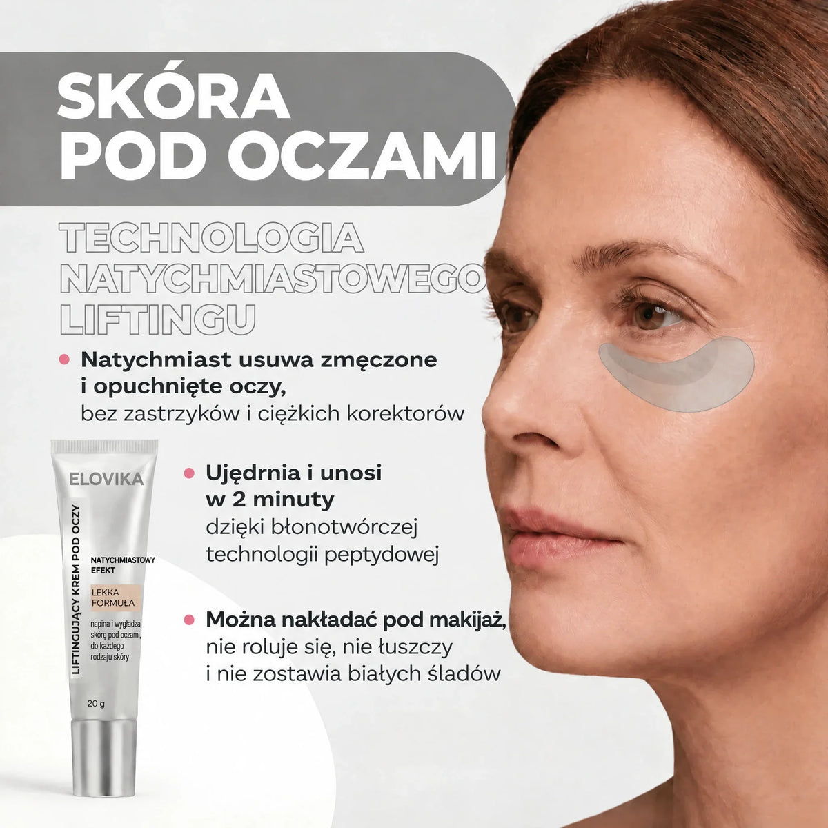 Liftingujący krem pod oczy Elovika